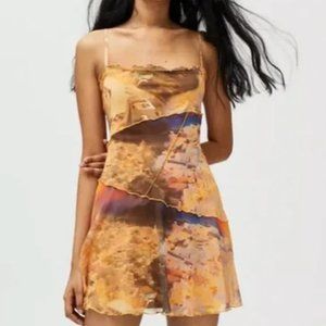 Urban Outfitters Moxie Mesh Mini Slip Dress
